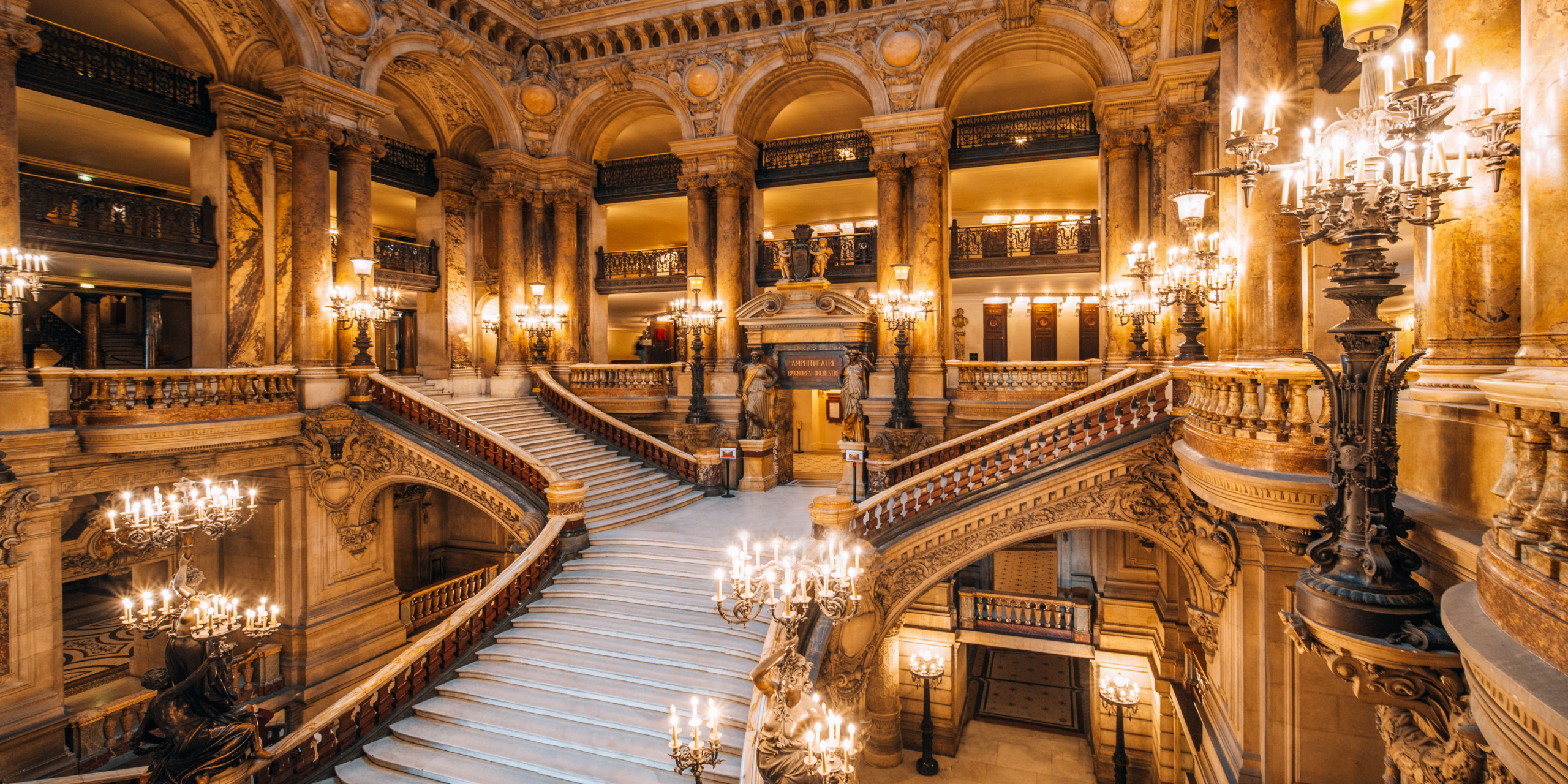 The Grand Staircase of the Op&eacute;ra Garnier (Palais Garnier) in Paris
