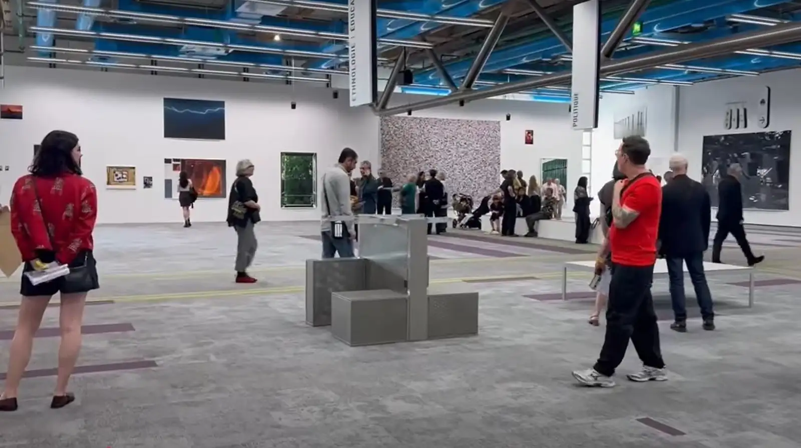 View of the exhibition *Nothing Prepared Us for This – Everything Prepared Us for This* by German photographer and artist Wolfgang Tillmans, presented at the Centre Pompidou in Paris from June 13 to September 22, 2025